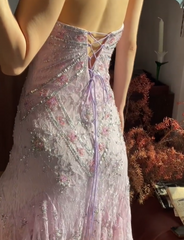 Chic Prom Dress Strapless Beading Evening Dresses Gala Gown Cocktail Outfits HZ0319