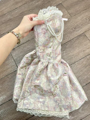 Charming Homecoming Dress Strapless Lace Short Prom Dress Back to School Outfits Birthday Party Dress HZ0319