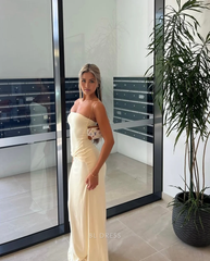 Mermaid Strapless Chiffon formal dresses Bridesmaid Dresses evening gown Prom Dress
