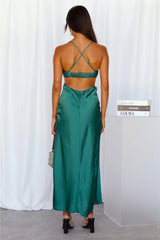 Jimiss hanging neckline thin shoulder strap exposed back long Prom dress