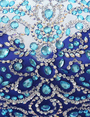 Short Tulle Beading Homecoming Dress