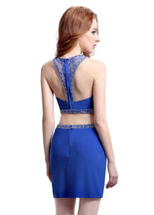 Lycra Two-piece Cocktail Dress