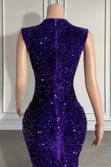 Lovertjes mouwloze mermaid prom -jurk met kralen