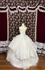 Retro Beading Strapless A-Line Tulle Quinceanera Dresses Sweet 17 Birthday Ball Gowns, HZ0319