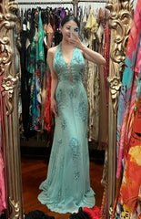 Elegant Prom Dress Halter Evening Dress Long Cocktail Outfits Gala Gown Birthday Party Dress HZ0319