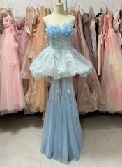 Stunning Prom Dress Strapless Pleated Gala Gown Evening Dress Party Outfits HZ0319