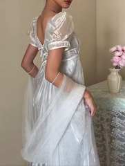 90s Retro Prom Dress Square Neck Imperial Dress Formal Gala Gown Evening Dress Party Outfits HZ0319