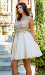 Short Ball-Gown-Style Homecoming Dress 5112J