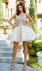 Short Ball-Gown-Style Homecoming Dress 5112J