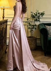 Stunning Prom Dress Spaghetti Straps Pleated Formal Gala Gown Evening Dress Party Outfits HZ0319