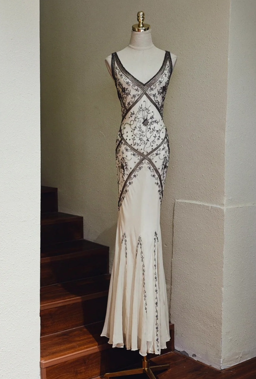 Stunning Prom Dress V-neck Backless Mermaid Gala Gown Evening Dress Birthday Party Outfits HZ0319
