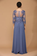 Long Mother of the Bride Formal Chiffon Dress