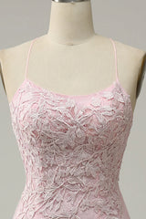 Mermaid Spaghetti Straps Long Prom Dress with Appliques