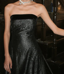 Shiny Prom Dress Strapless Gala Gown Fomal Evening Dress Graduation Dress HZ0319