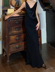 Elegant Prom Dress Black Straps Gala Gown Fomal Evening Dress Birthday Party Dress HZ0319