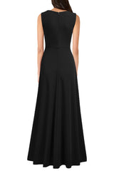 Wholesale Women's V Neck Sleeveless Split Formal Dress Cocktail Party Prom Long Dresses