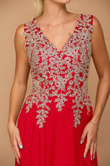 Long Mother of the Bride Chiffon Formal Dress