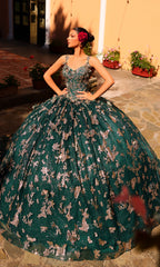 Amarra 54260 Corset Quinceañera Dress with Cloak