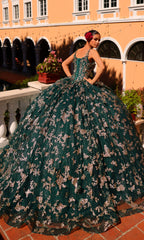 Amarra 54260 Corset Quinceañera Dress with Cloak