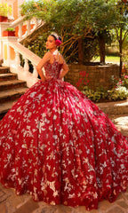 Amarra 54260 Corset Quinceañera Dress with Cloak