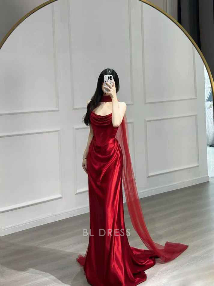 Mermaid Charming Strapless Long formal dresses Bridesmaid Dresses evening gown Prom Dress