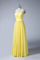 Sweetheart Bridesmaid Dresses with Cap Sleeves