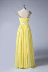 Sweetheart Bridesmaid Dresses with Cap Sleeves