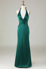 Mermaid Halter Bridesmaid Dress