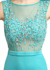 Bateau Neckline Mermaid Formal Dress