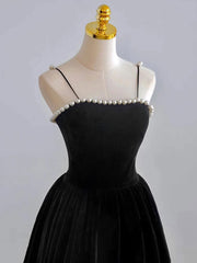 Burgundy Velvet tea length prom dress, burgundy evening dress