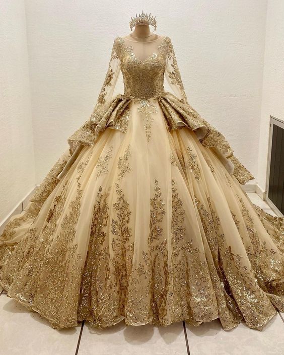 Gorgeous Beaded Embroidery Sweet 16 Quinceanera A-Line Floor-length Prom Dress Birthday Dress Evening Dress Ball Gown HZ1024