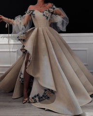Elegant Sweetheart Floral Embroidery Off-the-shoulder Sweet 16 Quinceanera A-Line Tulle Floor-length Prom Dress Birthday Dress Evening Dress Ball Gown HZ1024