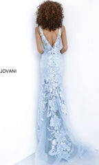 Jovani Embroidered Long Prom Dress with Sequins