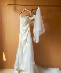 A Line Spaghetti Straps Ivory formal dresses Bridesmaid Dresses evening gown Prom Dress
