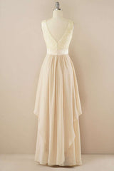 Purple Lace Jewel Sleeveless Tiered Bridesmaid Dress