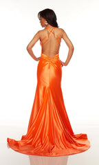 Alyce 61437 Backless Stretch-Satin Long Prom Dress