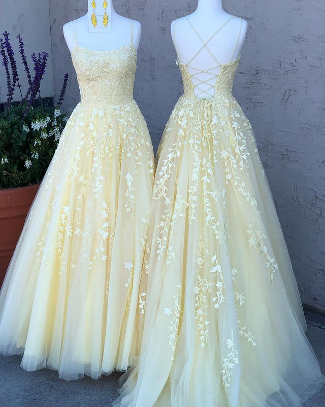 Yellow Prom Dress Long,Prom Dresses,Pageant Dress