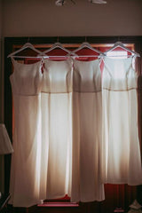 Boat Neck Sleeveless White Bridesmaid Dress with Open Back