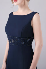 A-line Two Pieces Boat Neck Mother of the Bride Dress