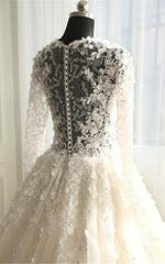 New Style Wedding Dress Long Sleeves, Bride Dress, Bridal Gown ,Dresses For Brides
