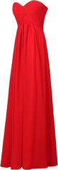 Lieverd bruidsmeisje chiffon prom jurk lange avondjurk