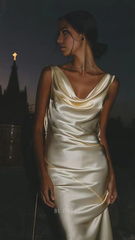 Sheath Sexy Backless Satin formal dresses Bridesmaid Dresses evening gown Prom Dress