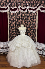 Retro Beading Strapless A-Line Tulle Quinceanera Dresses Sweet 17 Birthday Ball Gowns, HZ0319