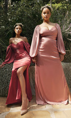 Long Sleeve Long Wedding-Guest Dress 7482