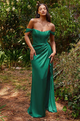 Cinderella Divine CD7484 Long Corset Formal Prom Dress