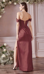 Corset Off-the-Shoulder Long Prom Dress 7484