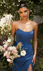 Corset Off-the-Shoulder Long Prom Dress 7484