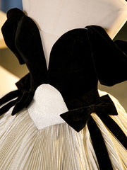 A-Line Champagne Long Prom Dress, Champagne Sweet 16 Dress