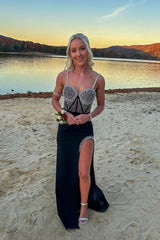 Charming Sweetheart Black Mermaid Prom Dresses