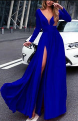Prom Dresses with Sleeves, Evening Dress, Formal Dress, Dance Dresses, Graduation School Party Gown